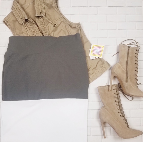 LuLaRoe Dresses & Skirts - ❤LulaRoe Color Block Pencil Skirt 2XL Cassie